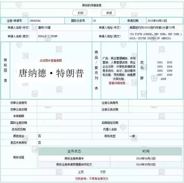 特朗普你咋不上天呢？要不要在中国注册那么多商标啊