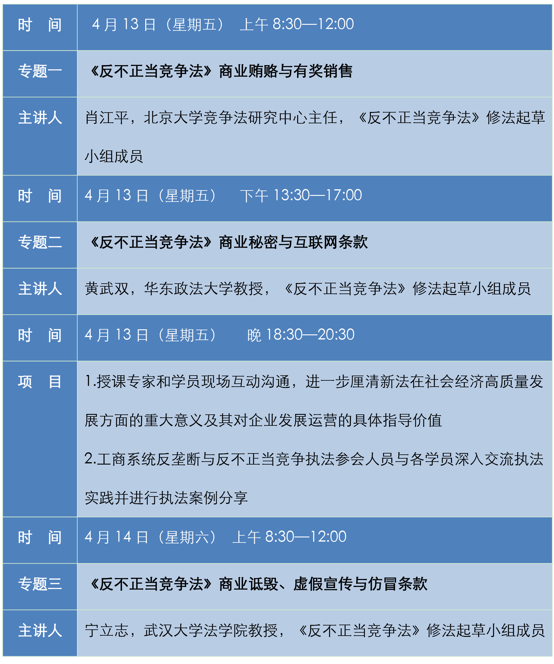 “权威解读  溯本正源”-《反不正当竞争法》法律实务高级研修班招生通知