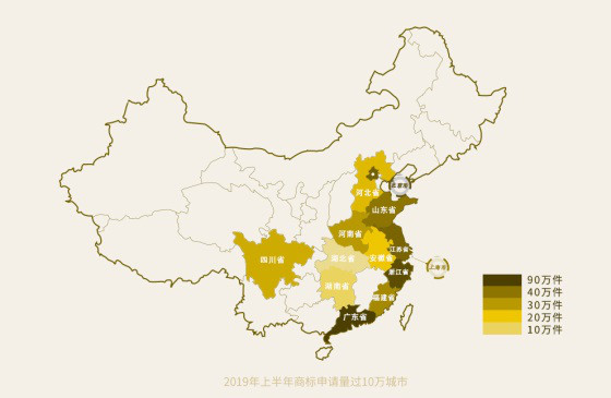 重磅！《2019上半年中国商标注册申请数据报告》发布（全文）