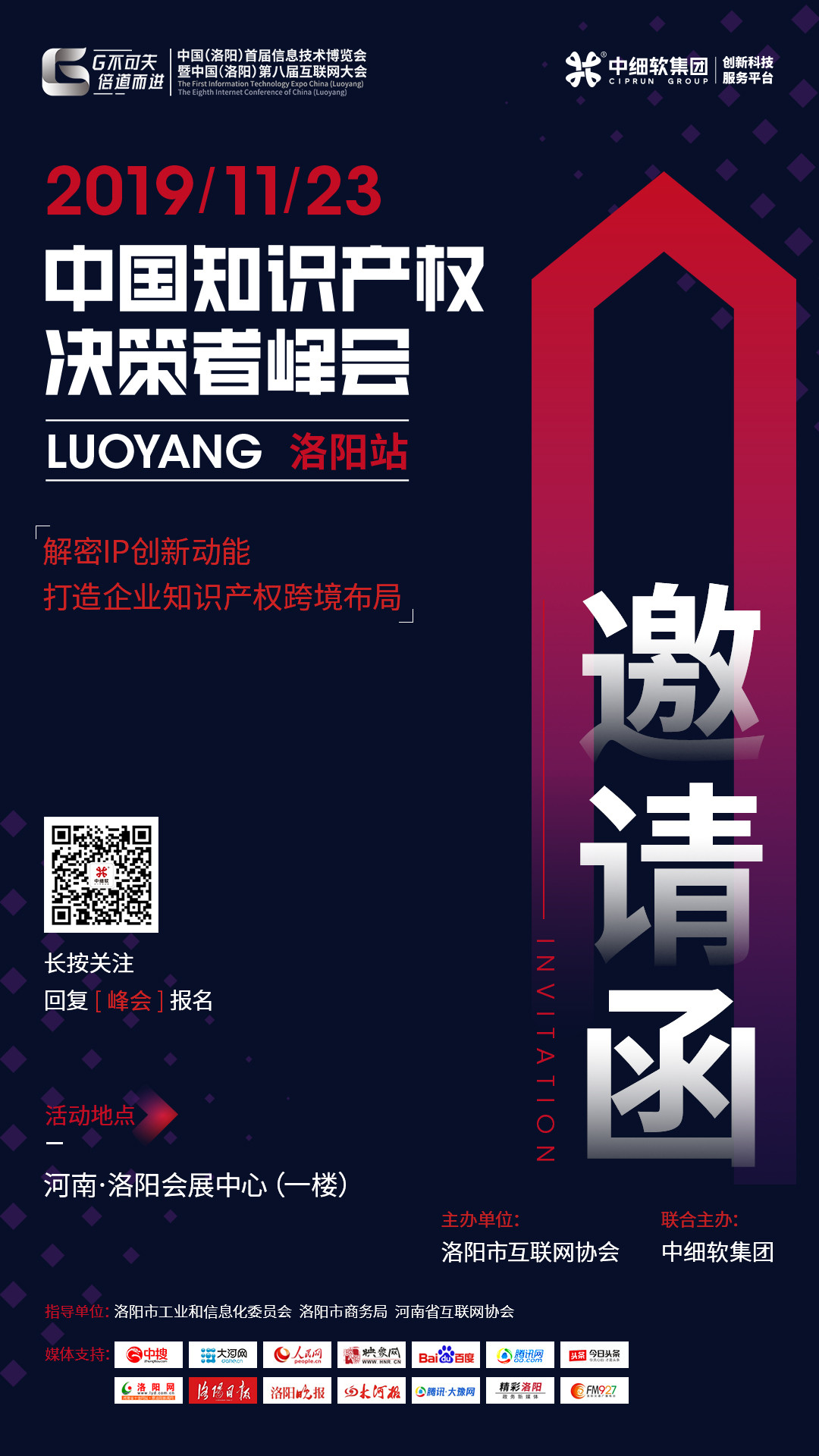 互联网知识产权与保护，2019中国知识产权决策者峰会·洛阳站