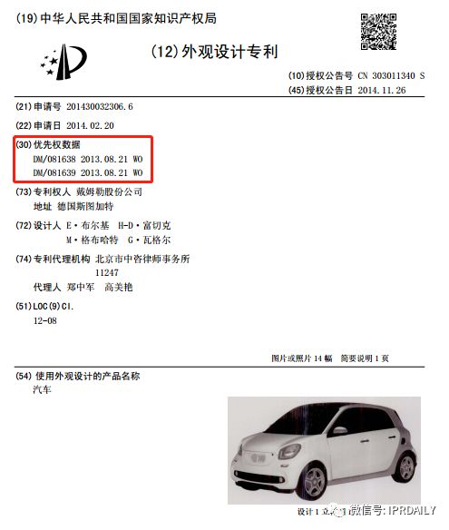 揭秘Smart外观专利无效、侵权背后的故事
