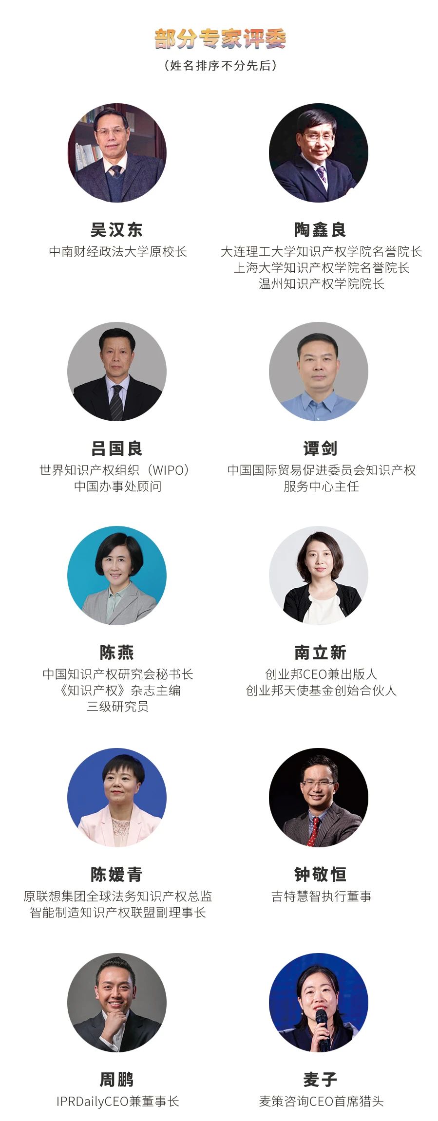 不负韶华！2020年40位40岁以下企业知识产权精英榜60位入围名单公布