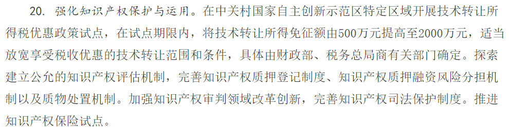 汇总丨知识产权质押融资相关政策