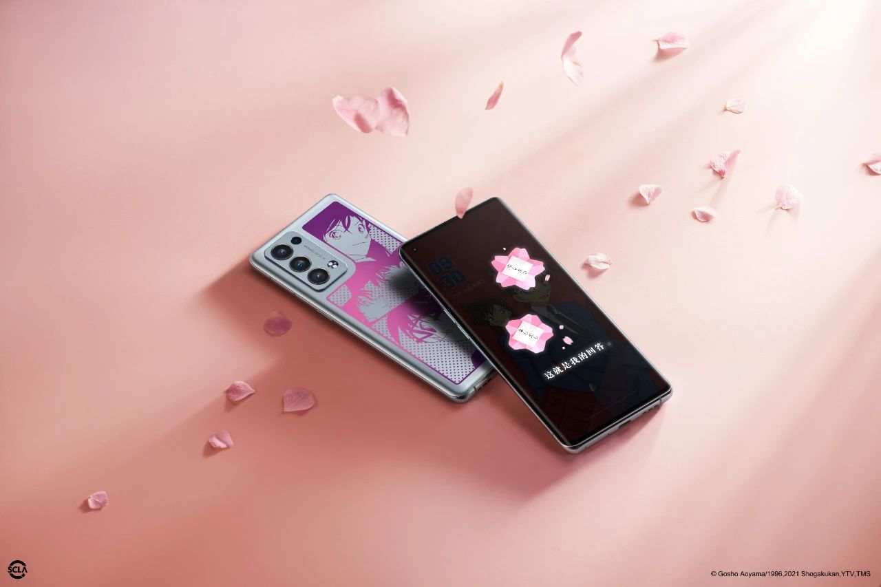 OPPO Reno6 Pro+ 柯南限定版发布，电致变色方案，联名元素拉满