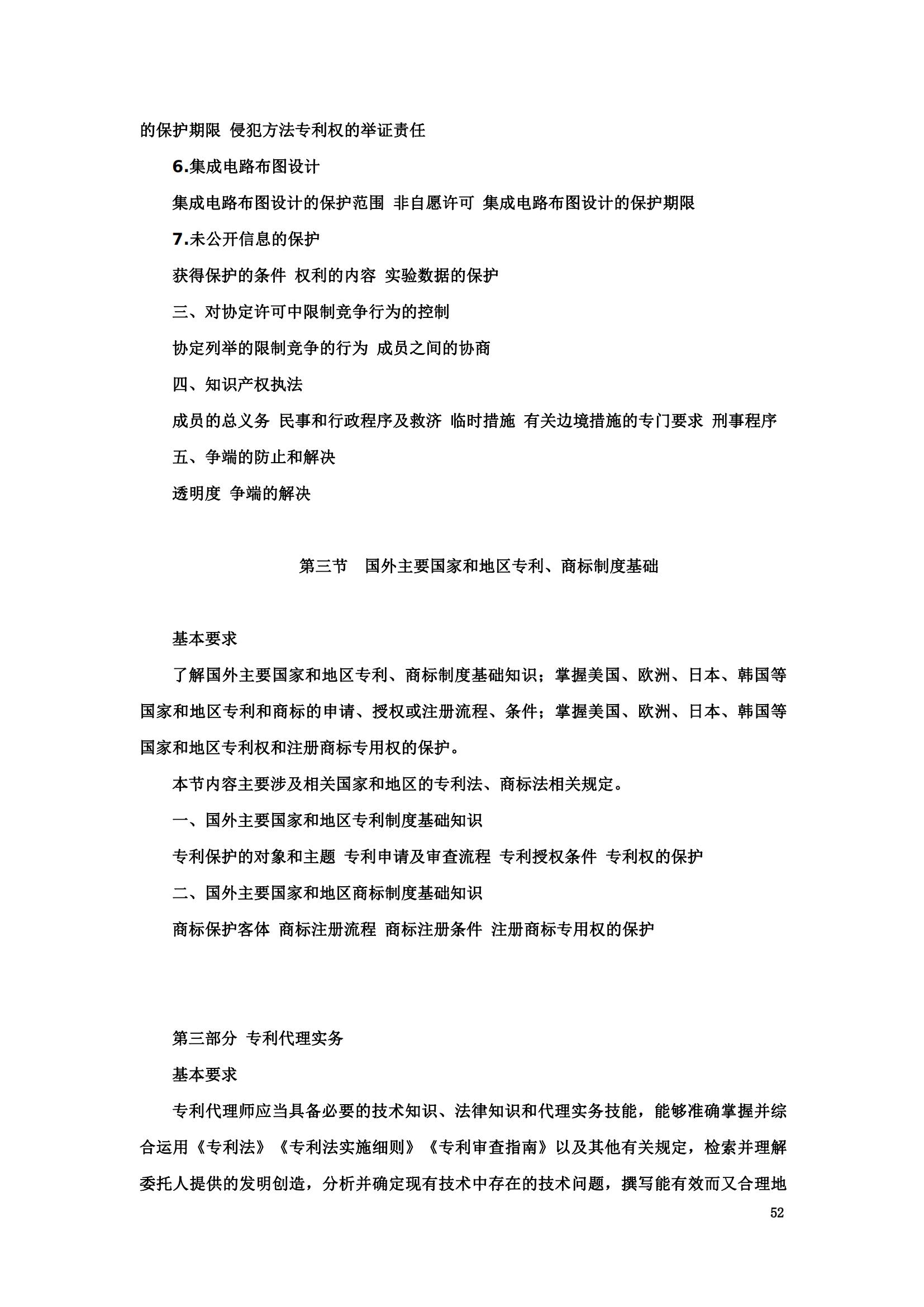 “2024年专利代理师资格考试大纲”全文发布！